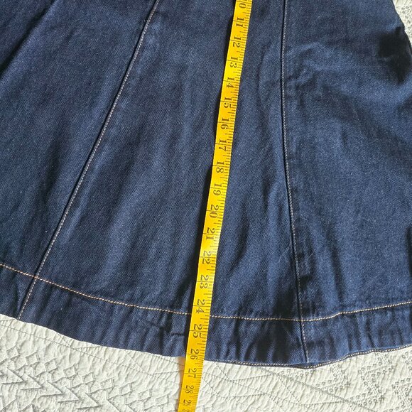 Mango Flared Denim Skirt Size Large NWOT - Picture 6 of 7
